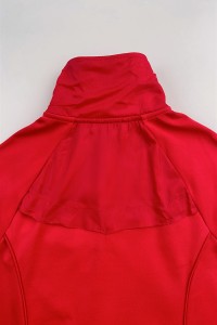 訂製紅色純色風褸外套      設計多袋風褸外套設計    運動夾克    運動修身    風褸外套供應商     戶外運動    J1010 細節-8